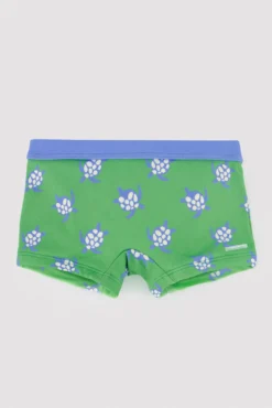 Bañador bóxer bebé estampado tortugas verde