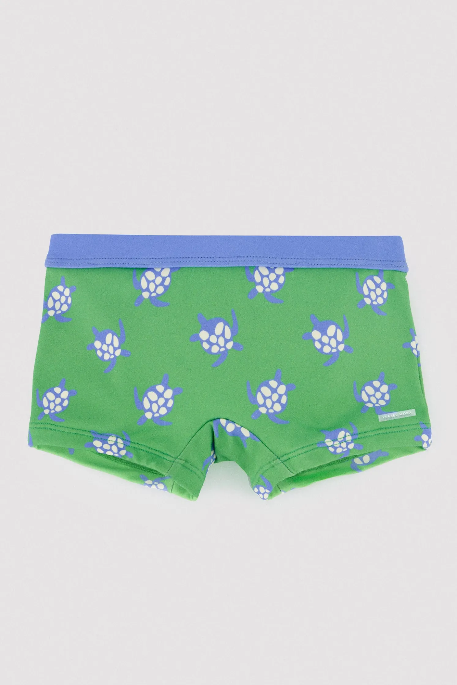 Bañador bóxer bebé estampado tortugas verde