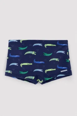 Bañador bóxer niño estampado cocodrilos