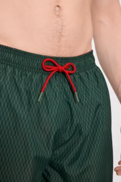 Bañador largo estampado étnico verde