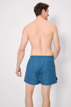 Bañador medio básico azul