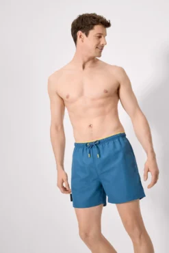 Bañador medio básico azul