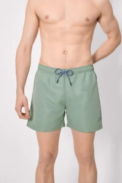 Bañador medio básico verde