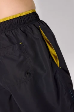 Bañador medio detalle cintura negro