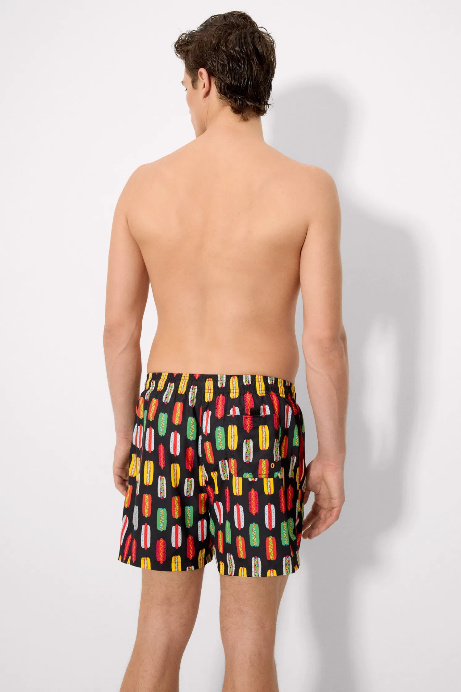 Bañador medio estampado hot dog multicolor Sockarrats