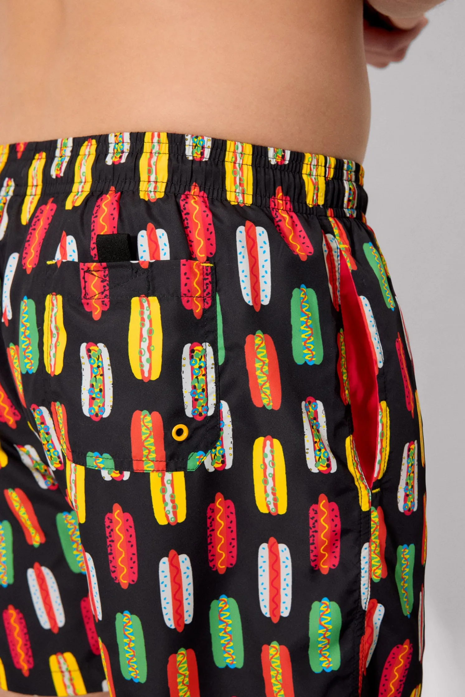Bañador medio estampado hot dog multicolor Sockarrats