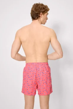 Bañador medio estampado palmeras y tablas de surf