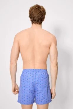 Bañador medio estampado palmeras