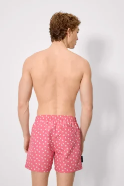 Bañador medio estampado pulpos rosa