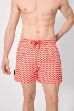 Bañador medio estampado étnico