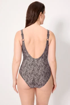 Bañador reductor estampado con brillo copa C
