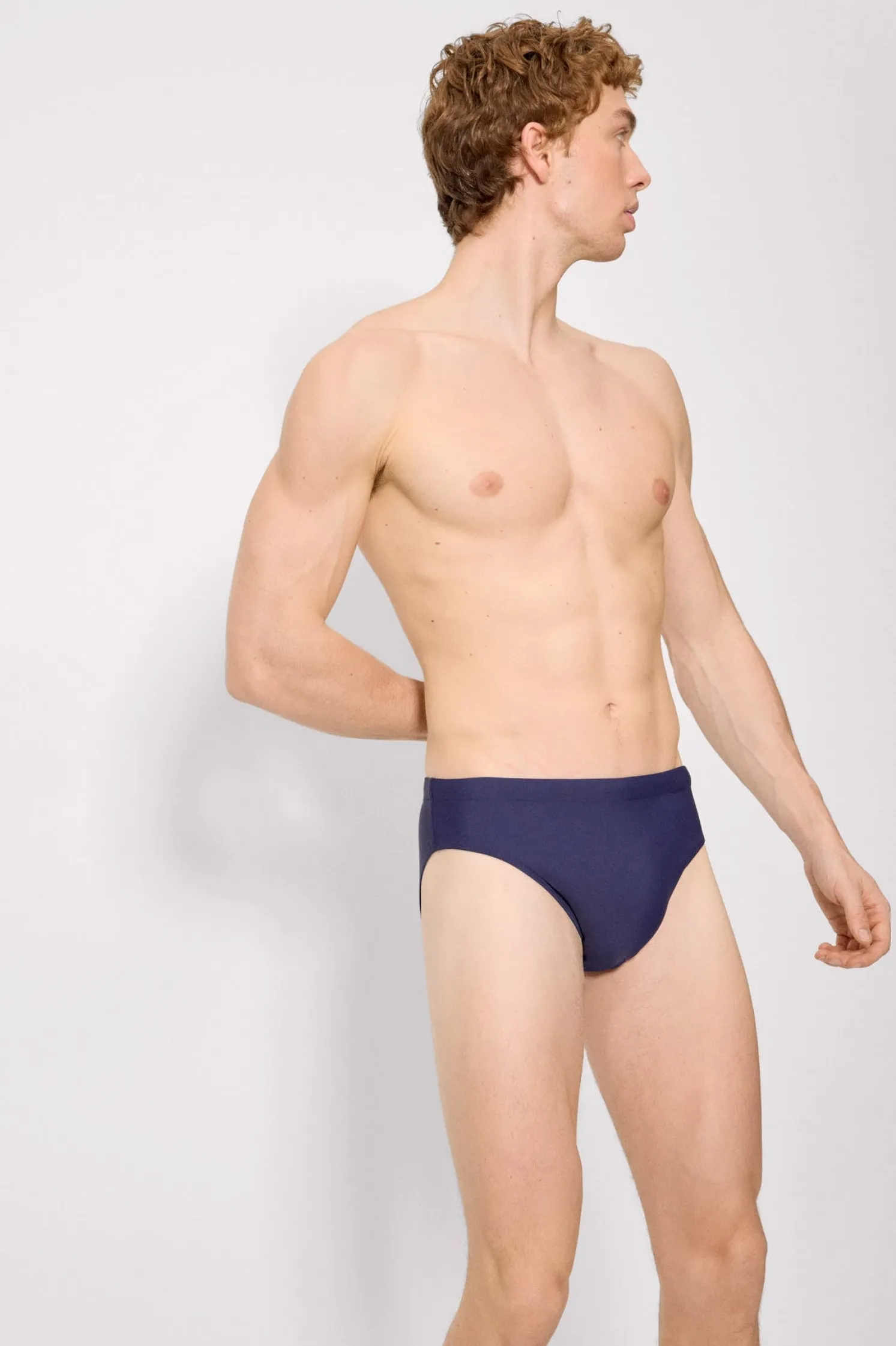 Bañador tipo slip básico marino