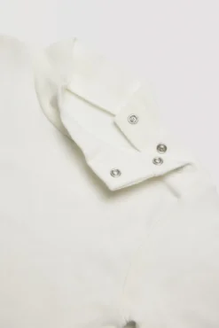 Body bebé básico cuello alto blanco