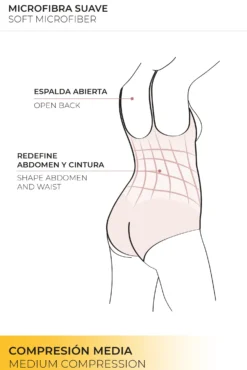 Body-up reductor braga de tul negro