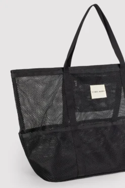 Bolso de playa calado negro