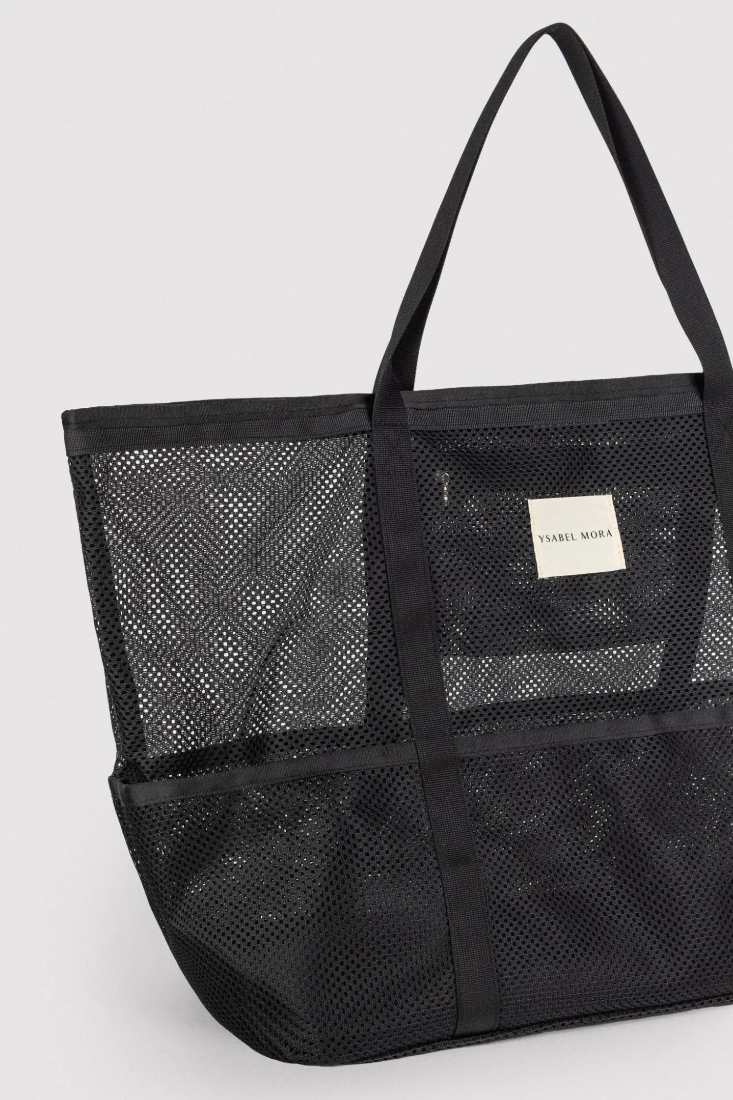 Bolso de playa calado negro