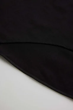 Braga alta básica algodón negro