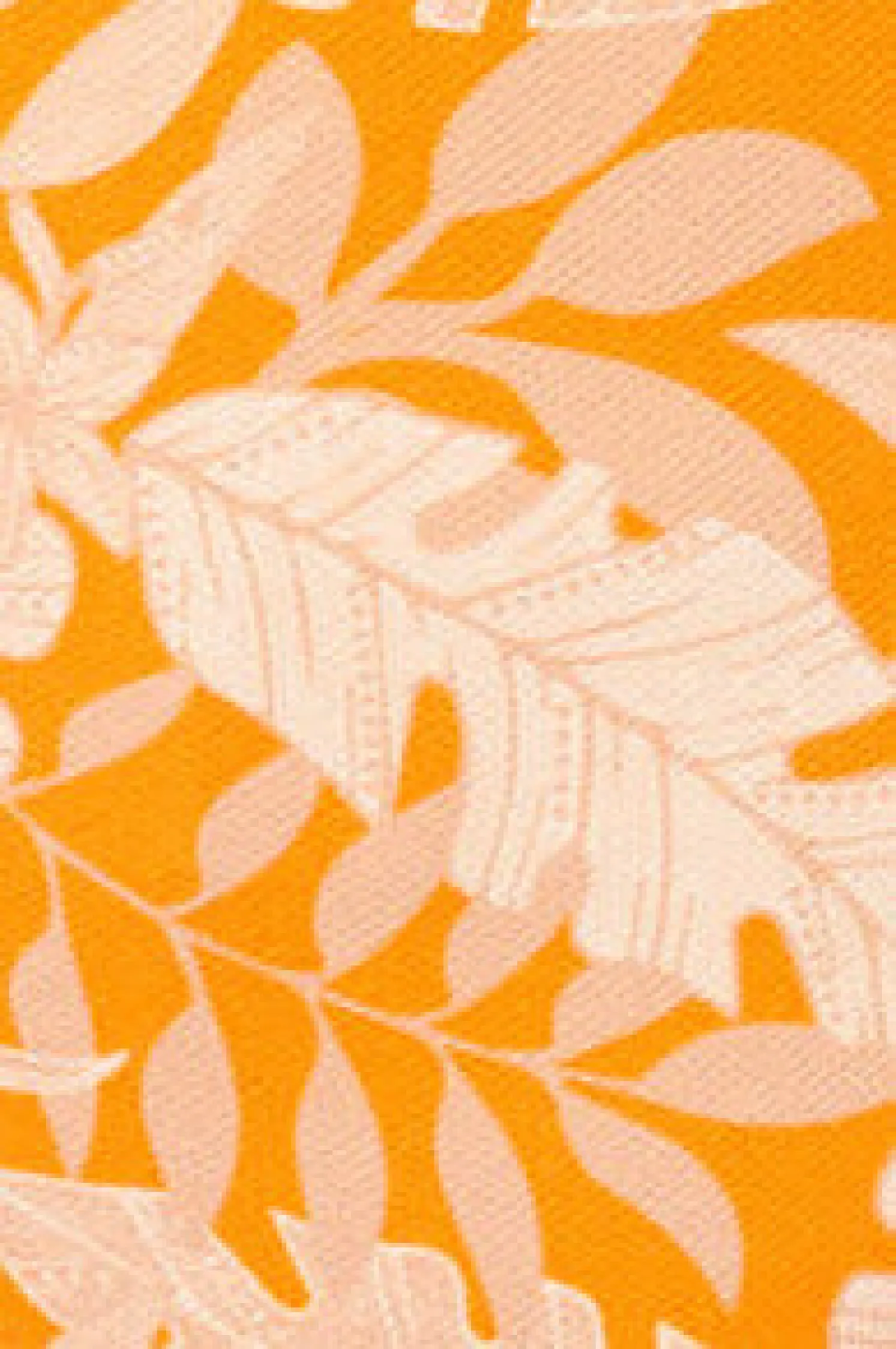Braga bikini hojas micropiqué naranja