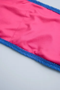 Braga bikini juvenil texturizada lisa azul