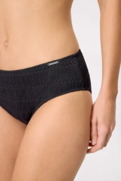 Braga bikini midi textura negro