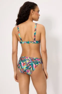 Braga bikini moldeadora midi hojas