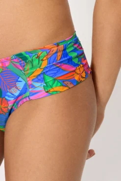 Braga bikini moldeadora midi estampado tropical