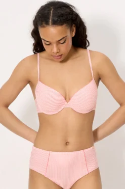 Braga bikini reductora alta bambula rosa