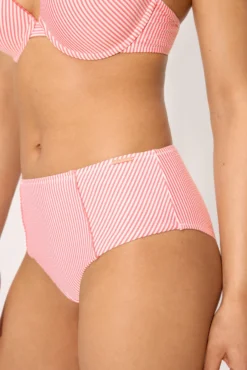 Braga bikini reductora alta bambula rosa