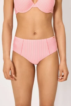 Braga bikini reductora alta bambula rosa