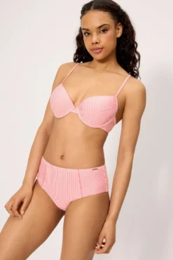 Braga bikini reductora alta bambula rosa