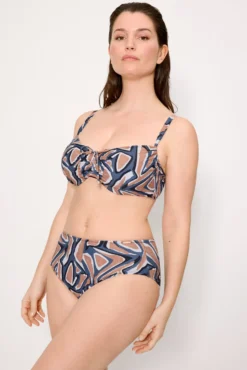 Braga bikini reductora alta estampada