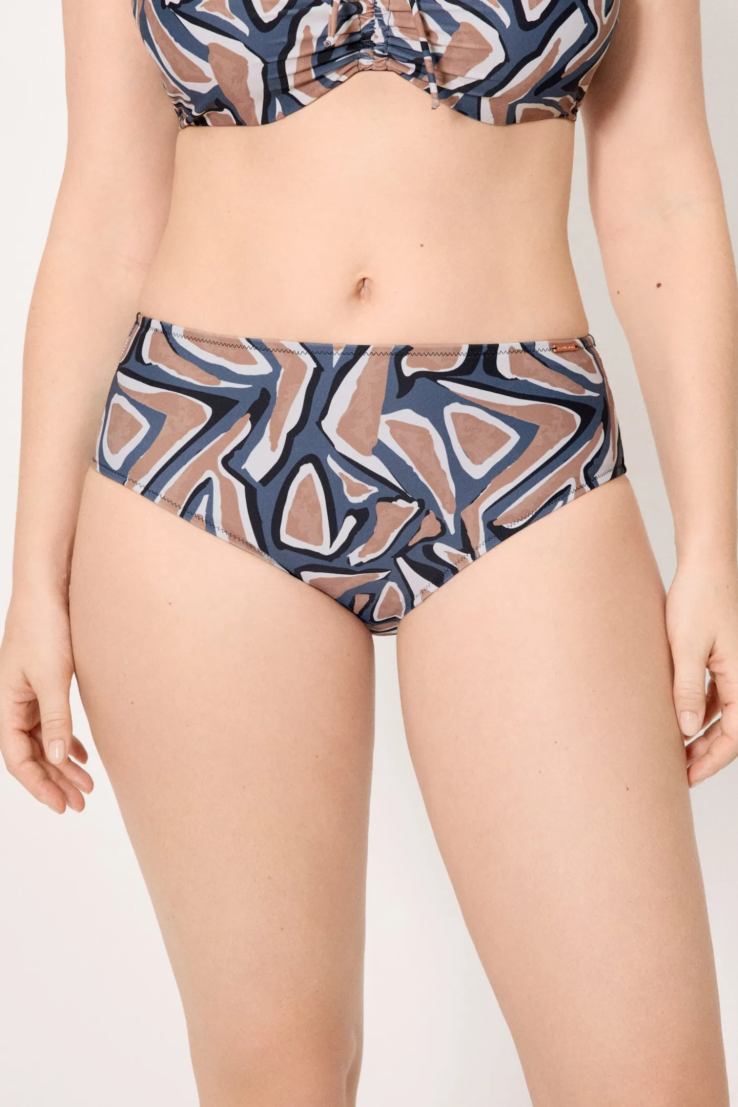 Braga bikini reductora alta estampada