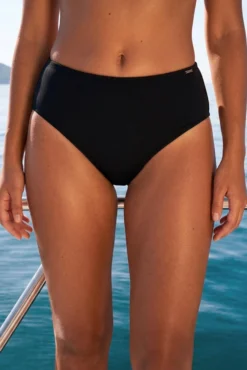 Braga bikini reductora alta micropiqué negro