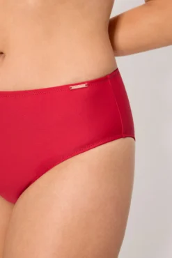 Braga bikini reductora alta rojo