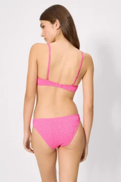 Braga bikini textura rosa