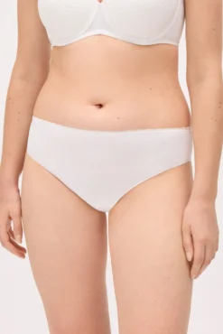 Braga midi blanca encaje blanco