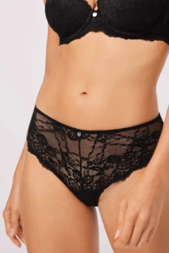Braga midi encaje negro