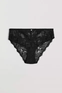 Braga midi encaje negro