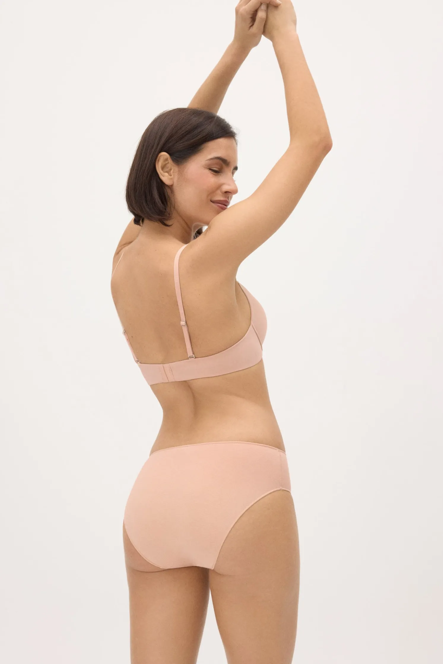 Braga midi hipster algodón nude