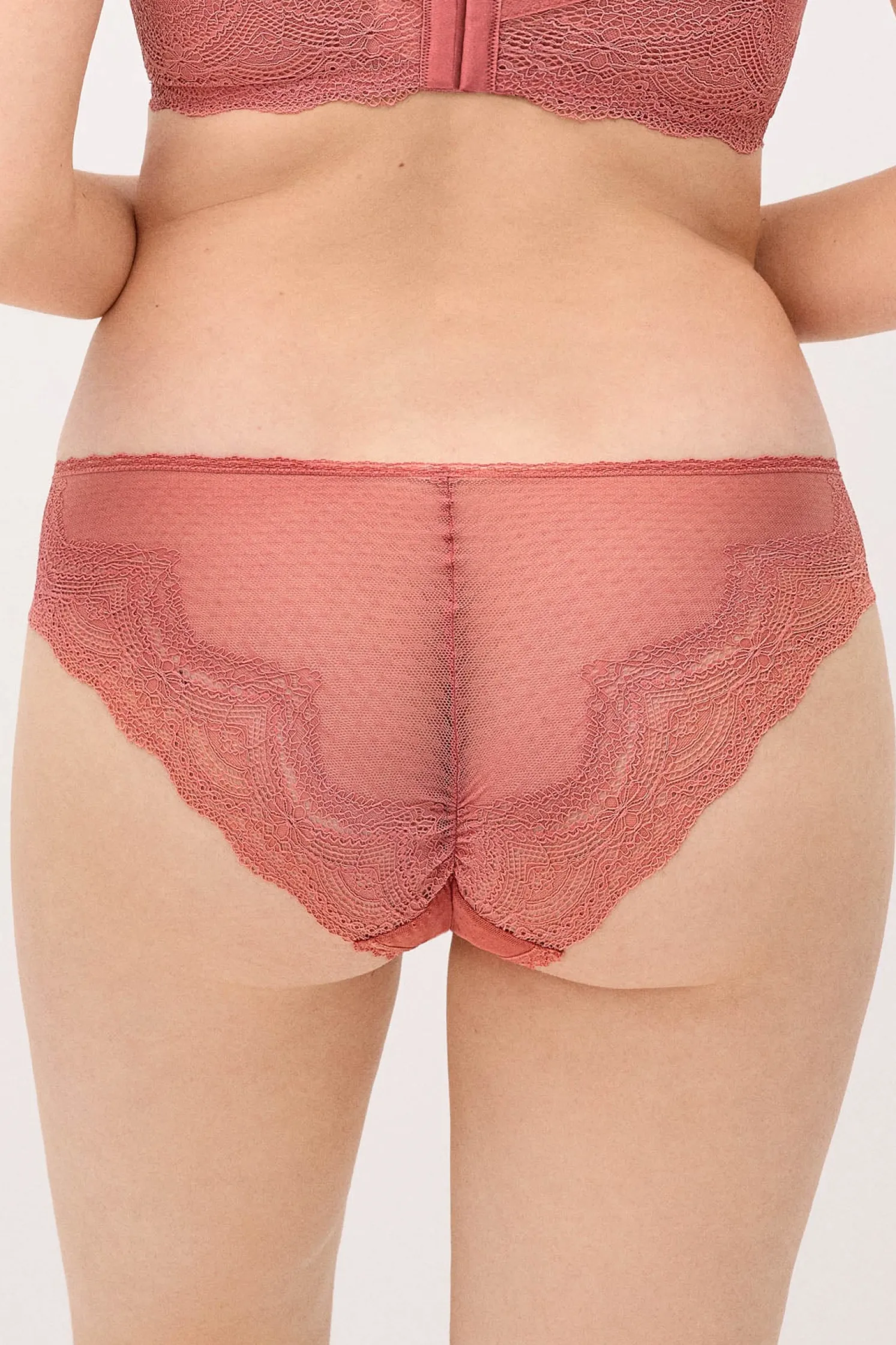 Braga midi plumeti rosa