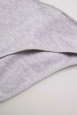 Braga mini algodón gris