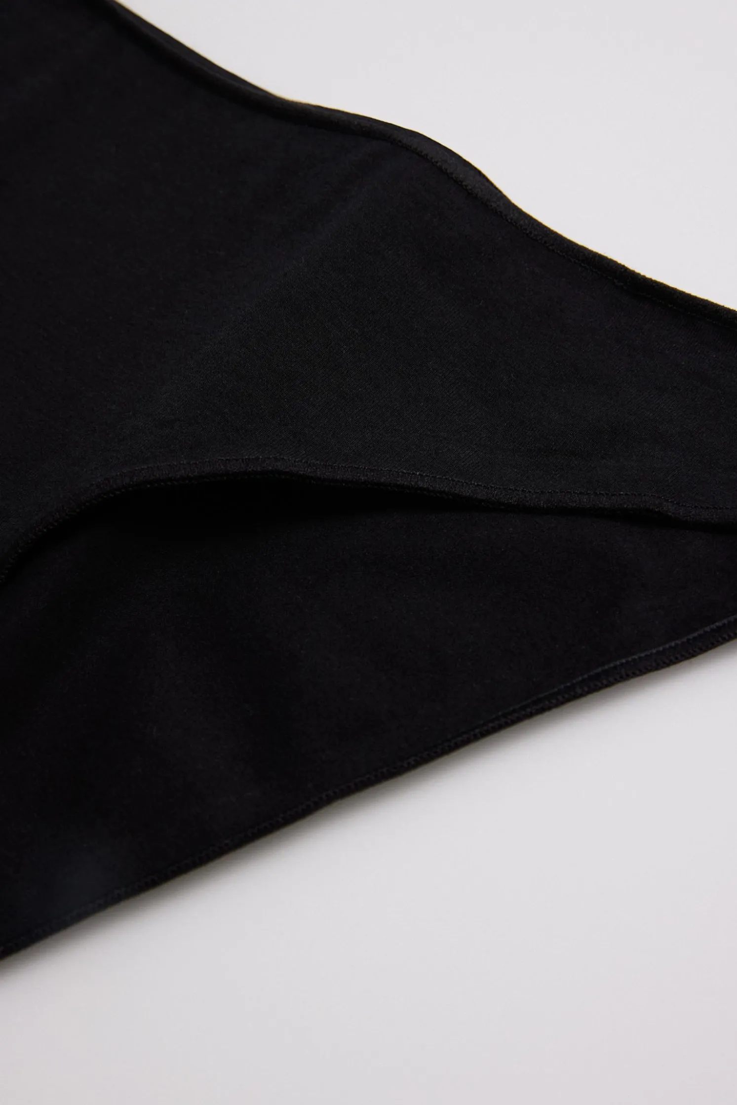 Braga mini algodón negro