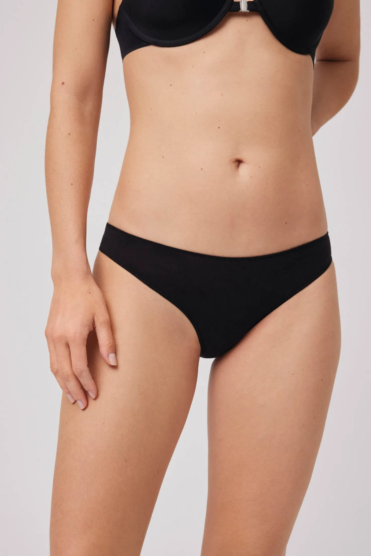 Braga mini algodón negro