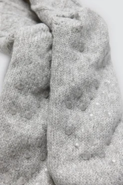 Calcetines borreguito antideslizantes gris