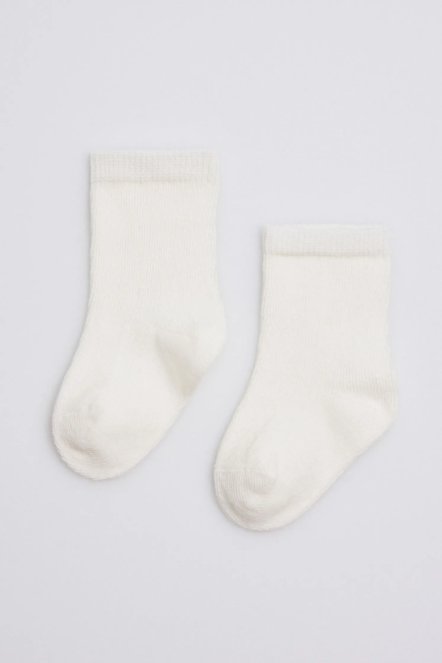 Calcetines clásicos algodón marfil