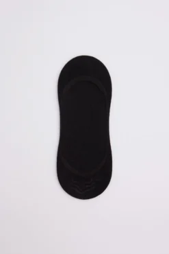Calcetines pinky abiertos invisibles bambú negro