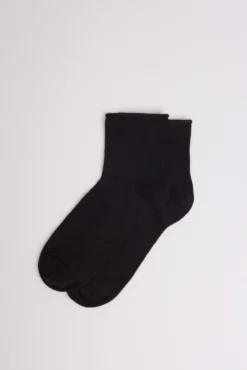 Calcetines sin puño transpirables negro