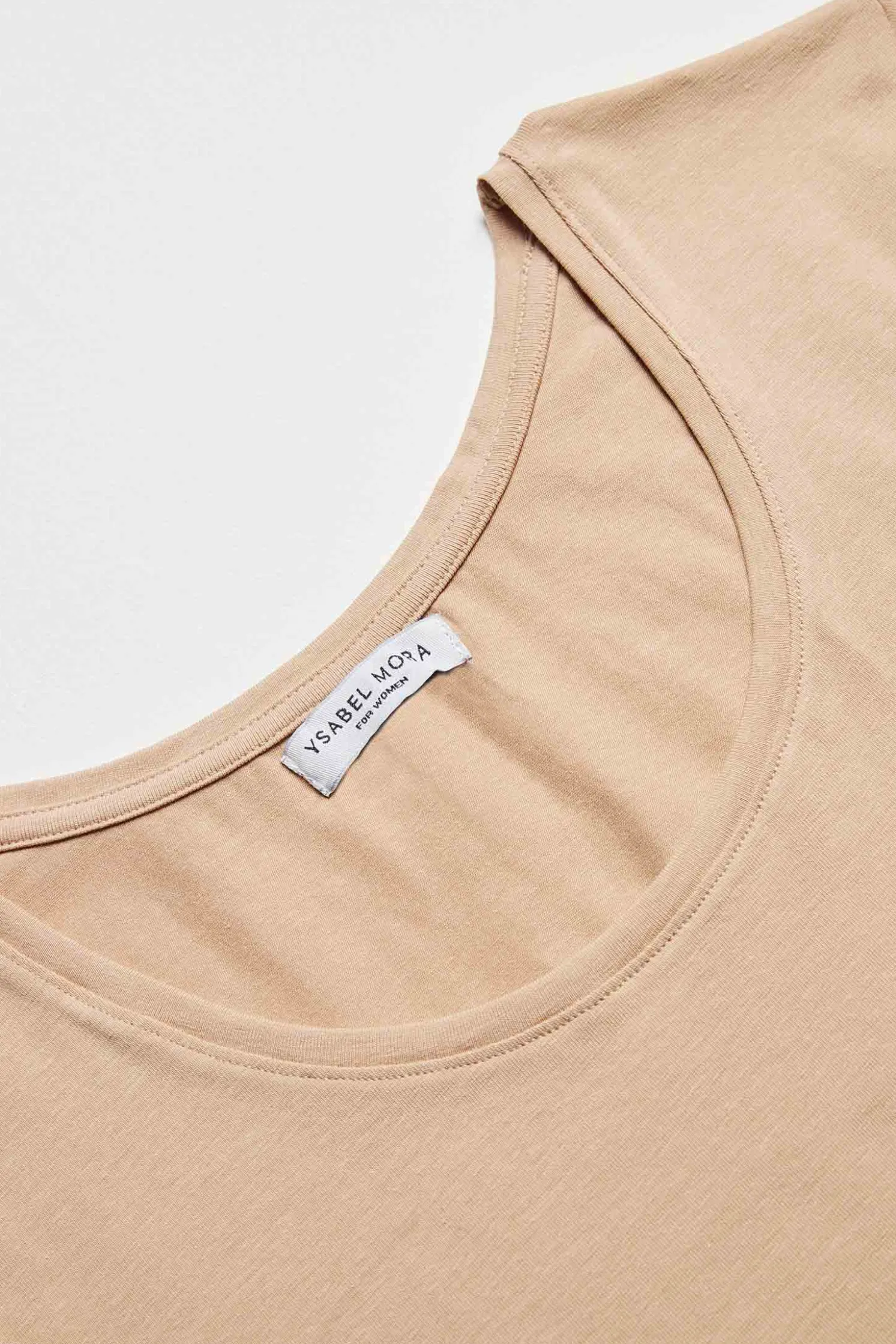 Camiseta interior manga corta algodón nude