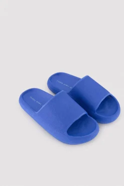 Chanclas de playa antideslizantes ligeras extra comfort azul