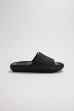 Chanclas de playa antideslizantes ligeras extra comfort negro